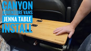 Winnebago Revel Table Upgrade Canyon Adventure Vans Jenna Install [upl. by Anyr]