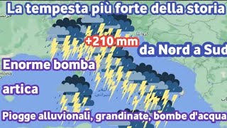 METEO ALLARME GRAVE  Un potente e storico uragano colpirà lItalia a partire da😨🌪️⚠️⚠️ [upl. by Leonidas]