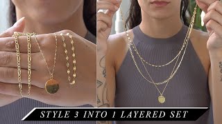 How to Style 3 Necklaces into 1 Layered Necklace Set [upl. by Artened]