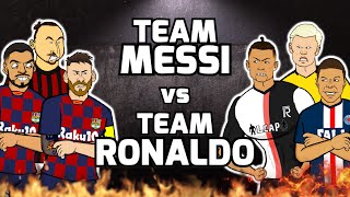 🔥Team Messi vs Team Ronaldo🔥 Football Challenges Frontmen Season 110 [upl. by Wolf]