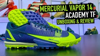 NIKE MERCURIAL VAPOR 14 ACADEMY TF  UNBOXING amp REVIEW [upl. by Mack]