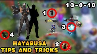 Hayabusa Tips And Tricks  Mobile Legends Bang Bang [upl. by Zetnas464]