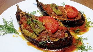 Kızartmadan Kıymalı Karnıyarık Tarifi Eggplant Dısh Recipe [upl. by Renaud3]