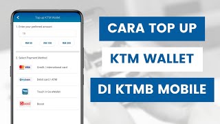 Cara Tambah Nilai Baki KTM Wallet Di Aplikasi KTMB Mobile l Top Up KTM Wallet Balance [upl. by Lepine]