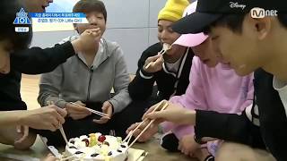 produce 101 season 2 jihoon sewoon birthday prank eng sub [upl. by Mamoun]