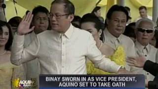 President noynoy takes oath [upl. by Anairt]