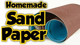 Homemade sandpaper  Sand paper diy  sandpaper making  how to make sandpaper  Sajals Art [upl. by Tremml881]