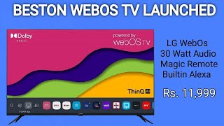 Beston WebOs Tv Series Launched  All the Details [upl. by Griswold]