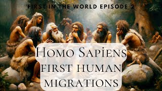 First Human Migrations amp Homo Sapiens [upl. by Nallij]