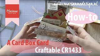 A Card Box with the CR1433  Marianne Design Card Shape  Cardmaking Die Cutting [upl. by Mariette]