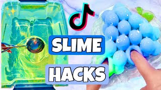 I Tried VIRAL TikTok Slime Hacks 😱🤨 Oddly Satisfying Slime ASMR DIY [upl. by Alliehs466]