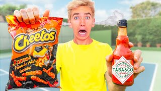 TESTING WORLDS SPICIEST FOODS with BEST FRIEND TWIN Mystery Neighbor STOLE Sharer Fam Website [upl. by Suiratnauq965]