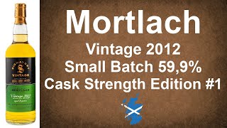 Mortlach 20122020 SV Small Batch Cask Strength Edition 1 Single Malt Scotch Review by WhiskyJason [upl. by Shaina781]