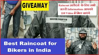 Best Raincoat for bikers Delivery boys in India  Unboxing and Review  Water Fighter by ZEEL [upl. by Ennayelhsa]