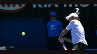 Fabrice Santoro  Twohanded Forehand Topspin [upl. by Ashil622]