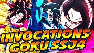 INVOCATIONS NOUVELLES ANIMATIONS GOKU SSJ4 FULL POWER  DBZ DOKKAN BATTLEFR [upl. by Nohsyar867]