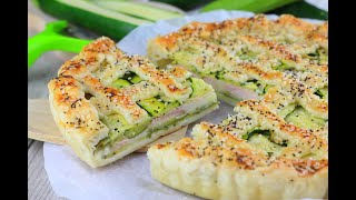 CROSTATA SALATA CON ZUCCHINE E STRACCHINO  facile da preparare e golosissima [upl. by Maryn]