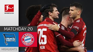 Hertha Berlin  FC Bayern München 14  Highlights  Matchday 20 – Bundesliga 202122 [upl. by Oaht938]