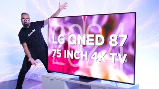 New LG 75 inch QNED87 4K TV 2024  Unboxing amp Impressions [upl. by Ayama]