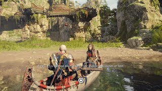 Kratos Likes Atreuss Girlfriend Angrboda Scene God of War Ragnarok 4K ULTRA HD [upl. by Amata]