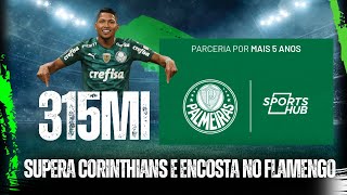 PALMEIRAS SUPERA CORINTHIANS E ENCOSTA NO FLAMENGO [upl. by Artapoelc]