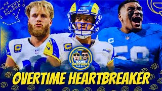 LIVE REACTION Rams overcome injuries lose to Lions in OVERTIME [upl. by Astera884]