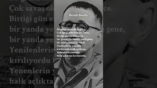 Bertolt Brecht  Gelen Savaş [upl. by Ylrae]