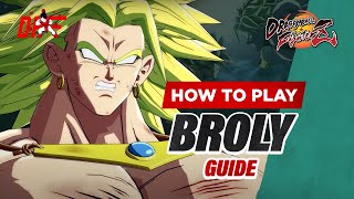 BROLY guide by  KnowKami   DBFZ  DashFight [upl. by Anayia539]