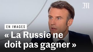 Ukraine  Macron  « Nous sommes prêts à répondre à la Russie » [upl. by Atekal238]