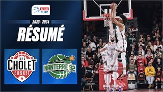 Cholet vs Nanterre  Résumé 20232024  LNB Officiel [upl. by Yodlem46]