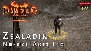 Diablo 2 Resurrected 11  Hiệp Sĩ Dòng Đền NORMAL  Zealadin NORMAL ACTS 15 [upl. by Nirre]