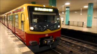 SBahn Berlin  Züge im SBahnhof Anhalter Bahnhof HD [upl. by Wivestad]