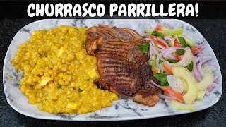 Churrasco Parrillera con trigo receta de la abuela  Abelca [upl. by Mashe]