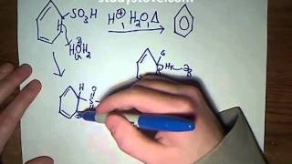 Organic Chemistry Mechanisms Desulfonation of Benzenesulfonic Acid [upl. by Eivla]