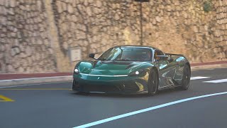 Pininfarina Battista driving in Monaco [upl. by Crane796]