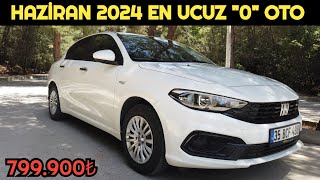 HAZİRAN 2024 EN UCUZ SIFIR OTOMOBİL  799900₺YE SATILAN EGEA 14 FIRE EASY İNCELEME [upl. by Atteyek163]