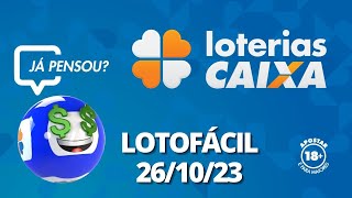 Resultado da Lotofácil  Concurso nº 2939  26102023 [upl. by Jaimie912]