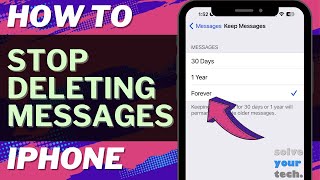 iOS 17 How to Stop Automatically Deleting Messages on iPhone [upl. by Bora]