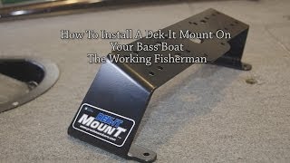 How To Install A DeKIt Mount On Your Bass Boat [upl. by Osman]