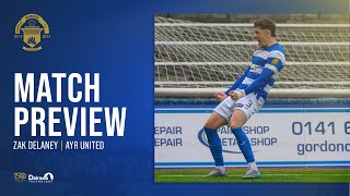 Greenock Morton  Zak Delaney  Ayr United Preview [upl. by Dlanor]