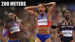 Womens 200 Meter Finals Were Incredible  2024 Paris Olympic Games [upl. by Quill]