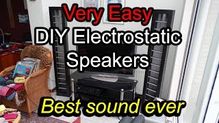 Do It Yourself  Very Easy and Cheap  Building of Electrostatic Loudspeakers [upl. by Latsyrc]