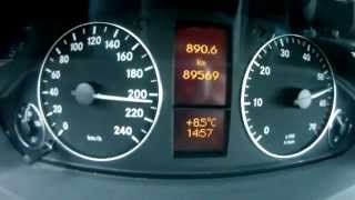 Mercedes A170 acceleration amp top speed [upl. by Arot]