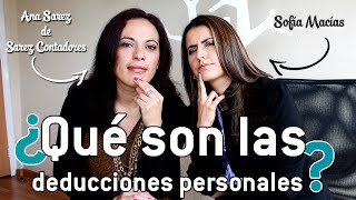 ¿Qué son las deducciones personales [upl. by Sewell]