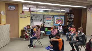 Jingle Bells with handbells 5th grade Wednesday [upl. by Arorua749]