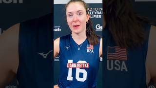 🔥BEST SPIKE JUMPSHOT DANA RETTKE volleyball womenvolleyball volly danarettke america [upl. by Chelsae880]