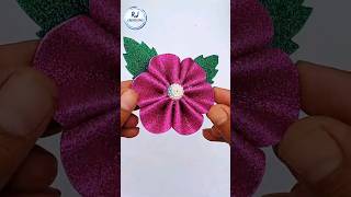 Beautiful Flower Making Ideas  Diy Glitter Paper Flower CraftsShorts [upl. by Macrae]