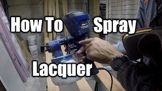 How To Spray Lacquer The Easy Way  THE HANDYMAN [upl. by Annavaig]