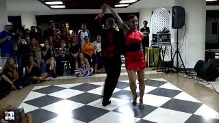 BACHATA ATACA Y LA ALEMANA Island Touch Dance Academy [upl. by Kcirde]