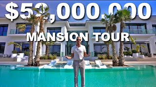 Touring a 52000000 Luxury MEGA MANSION in the DUBAI Hills [upl. by Isiad949]